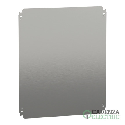 Compra Placa de montaje metálica plana Alt500xAnch600mm de acero galvanizado ref. NSYMM65 Schneider Electric al mejor precio | Cadenza Electric