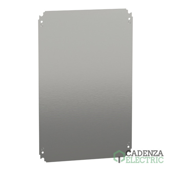 Placa de montaje metálica plana Alt600xAnch400mm de acero galvanizado ref. NSYMM64 Schneider Electric