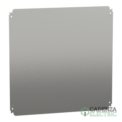 Compra Placa de montaje metálica plana Alt600xAnch600mm de acero galvanizado ref. NSYMM66 Schneider Electric al mejor precio | Cadenza Electric