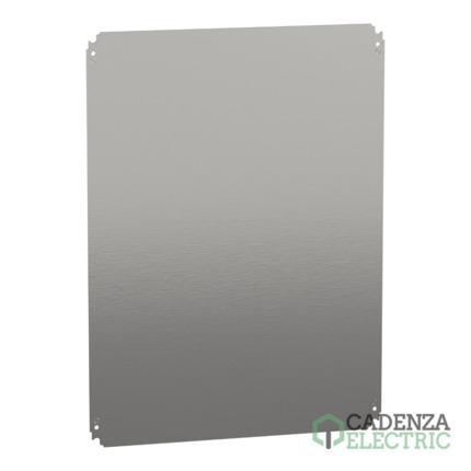 Compra Placa de montaje metálica plana Alt800xAnch600mm de acero galvanizado ref. NSYMM86 Schneider Electric al mejor precio | Cadenza Electric