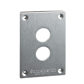 placa frontal perforada - XAP-E - metal - 2 aperturas horizontales ref. XAPE302 Schneider Electric [PLAZO 3-6 SEMANAS]