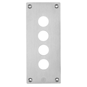 placa frontal perforada - XAP-E - metal - 4 aperturas horizontales ref. XAPE304 Schneider Electric [PLAZO 3-6 SEMANAS]