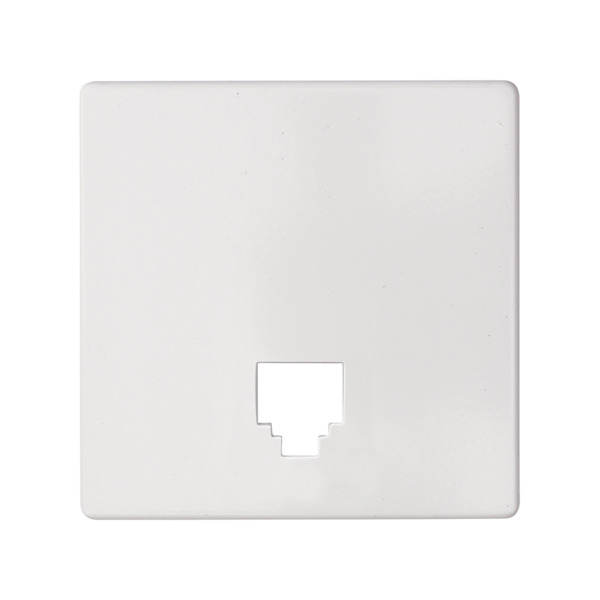 Placa para tomas telefónicas RJ11 y RJ12  Simon ref. 8200062-090