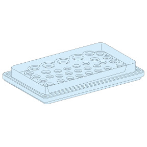 Placa pasacables G IP55, 39 entradas diámetros 7 a 26 mm ref. 8898 Schneider Electric [PLAZO 3-6 SEMANAS]