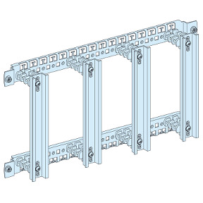 Placa soporte de 4 carriles modulares verticales para bornes de conexión ref. 4223 Schneider Electric [PLAZO 3-6 SEMANAS]
