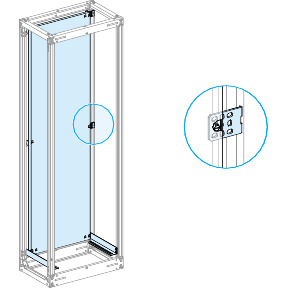 Placa soporte plena metálica, 36 módulos, alto 1.800 mm, ancho 650 mm ref. 3570 Schneider Electric [PLAZO 3-6 SEMANAS]