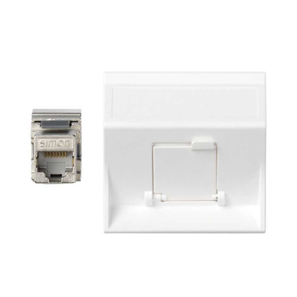Comprar PLACA VD INCLINADA CG CON 1 CAT6F BLANCO Simon ref. 50003081-030 al mejor precio | Cadenza Elecric