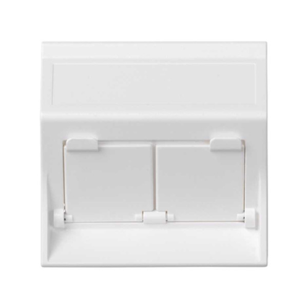 PLACA VD INCLINADA CG PARA 2 MÓD BLANCO Simon ref. 50000086-030