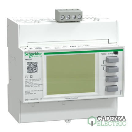 Compra PM3255 - Central de medida - 2 I digitales - 2 O digitales - RS485 ref. METSEPM3255 Schneider Electric al mejor precio | Cadenza Electric