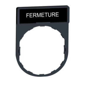 porta-etiqueta 30 x 40 mm para etiqueta 8 x 27 mm con marcaje FERMETURE ref. ZBY2114 Schneider Electric [PLAZO 3-6 SEMANAS]