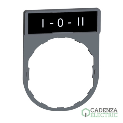 Compra Porta etiqueta 30x40mm con etiqueta i-o-ii ref. ZBY2186C0 Schneider Electric al mejor precio | Cadenza Electric