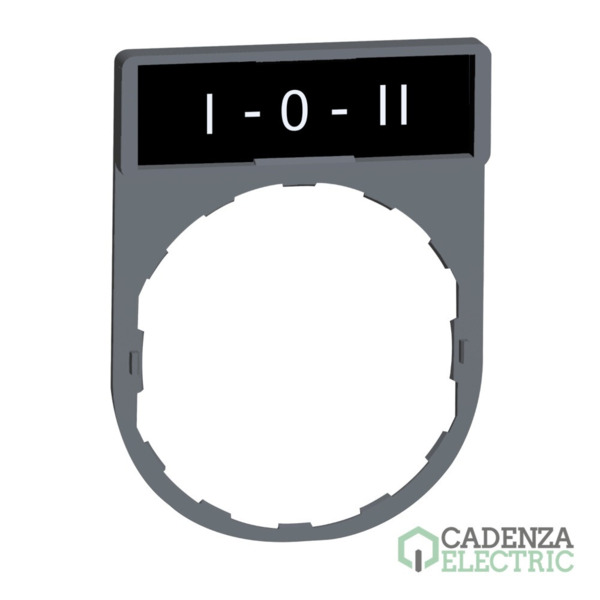 Porta etiqueta 30x40mm con etiqueta i-o-ii ref. ZBY2186C0 Schneider Electric