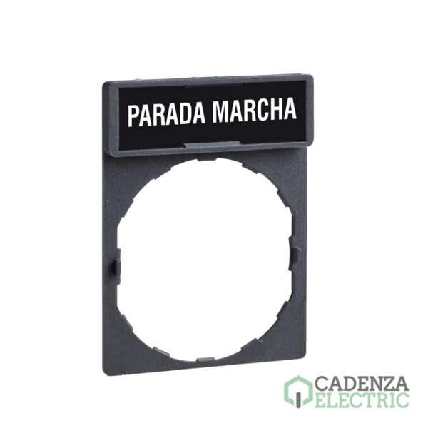 Porta etiqueta c/etiqueta parada-marcha ref. ZBY2466 Schneider Electric
