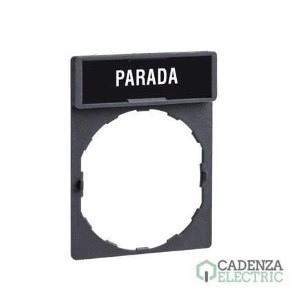 Compra Porta etiqueta c/etiqueta parada ref. ZBY2404 Schneider Electric al mejor precio | Cadenza Electric