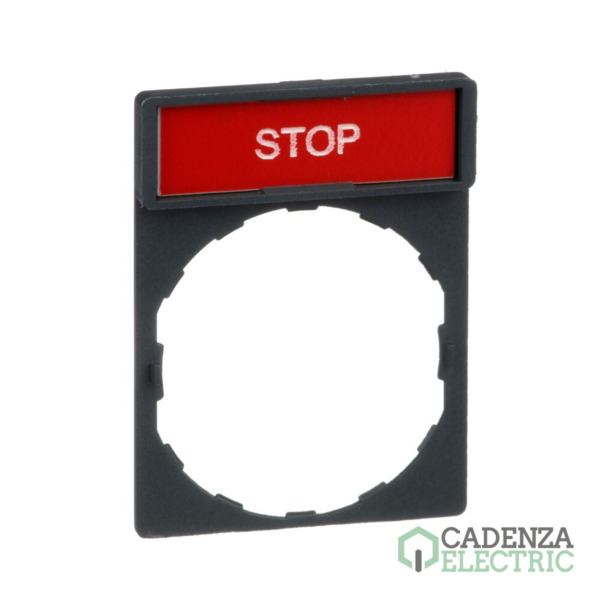 Porta etiqueta c/etiqueta stop ref. ZBY2304 Schneider Electric
