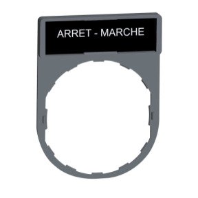 PORTAETIQ.30x40MM CON ETIQ. ARRET-MARCHE" COL.GR." ref. ZBY2166C0 Schneider Electric [PLAZO 3-6 SEMANAS]