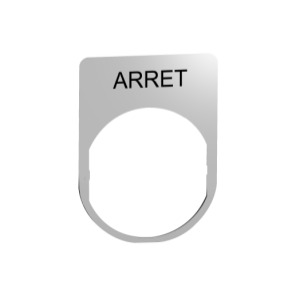 PORTAETIQ.METAL 30x40MM CON ETIQ.ARRET"" ref. ZBYM2104 Schneider Electric [PLAZO 3-6 SEMANAS]