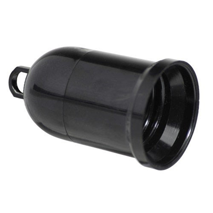 comprar Portalamparas 4 A. E-27 Obra Negro  precio 0,6 €