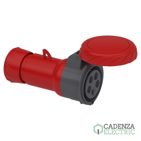 PratiKa wander socket - straight - 16 A - 3P + N + E - 380...415 V AC - IP67 ref. PKF16M735 Schneider Electric