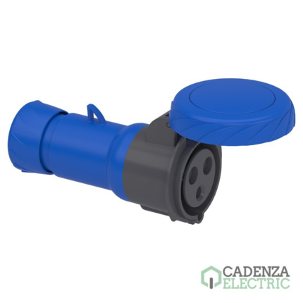 Compra PratiKa wander socket - straight - 32 A - 2P + E - 200...250 V AC - IP67 ref. PKF32M723 Schneider Electric al mejor precio | Cadenza Electric
