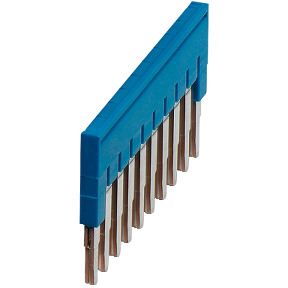 Puente enchufable NSYTR 10 pts. para terminales de 2,5 mm² - azul ref. NSYTRAL210BL Schneider Electric [PLAZO 3-6 SEMANAS]