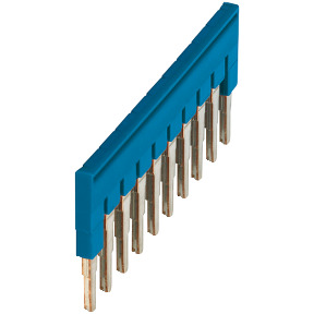 Puente enchufable NSYTR 10 pts. para terminales de 4 mm² - azul ref. NSYTRAL410BL Schneider Electric [PLAZO 3-6 SEMANAS]