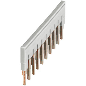 Puente enchufable NSYTR 10 pts. para terminales de 4 mm² - gris ref. NSYTRAL410GR Schneider Electric [PLAZO 3-6 SEMANAS]