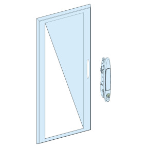 Puerta transparente G IP30 - ancho 600 mm - 12 módulos - alto 630 mm ref. 8134 Schneider Electric