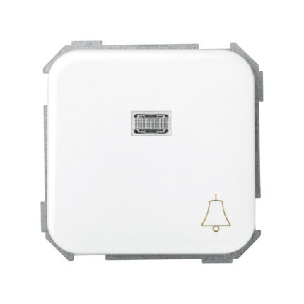 Comprar PULSADOR CON GRABADO CAMPANA LUMINOSO Simon ref. 31660-30 al mejor precio | Cadenza Elecric