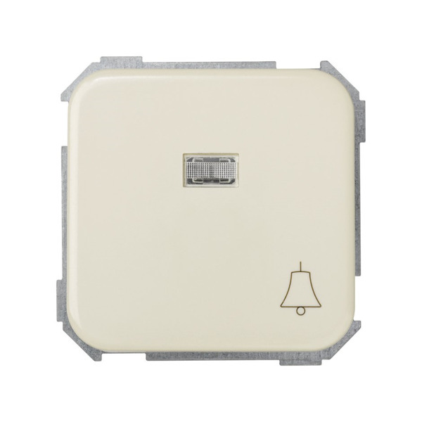 PULSADOR CON GRABADO CAMPANA Y LUMINOSO Simon ref. 31660-31