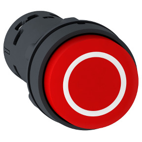 Pulsador - de impulso, rojo -NO+NC -Texto O" en blanco" ref. XB7NL4532 Schneider Electric [PLAZO 3-6 SEMANAS]