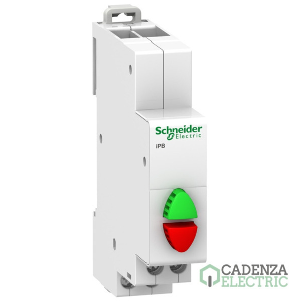 Pulsador doble Acti9 iPB, 1 NA + 1 NC, verde/rojo ref. A9E18034 Schneider Electric