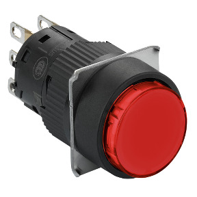 pulsador luminoso circular rojo Ø16 - 1NANC - 24V ref. XB6EAW4B1P Schneider Electric [PLAZO 3-6 SEMANAS]
