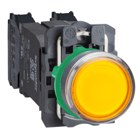 Pulsador luminoso naranja ø22 - 1NA+1NC - 110...120V ref. XB5AW3535 Schneider Electric [PLAZO 3-6 SEMANAS]