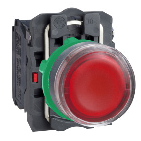 Pulsador luminoso rojo ø 22 - 1NA+1NC - 220…240v ref. XB5AW3445 Schneider Electric [PLAZO 3-6 SEMANAS]