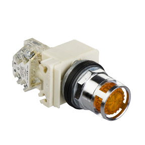 pulsador luminoso saliente ámbar Ø30 - 1NANC - 120V ref. 9001K3L38LYAH13 Schneider Electric [PLAZO 3-6 SEMANAS]