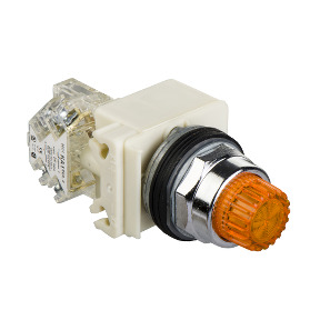 pulsador luminoso saliente ámbar Ø30 - 1NANC - 48V ref. 9001K2L36AH13 Schneider Electric [PLAZO 3-6 SEMANAS]