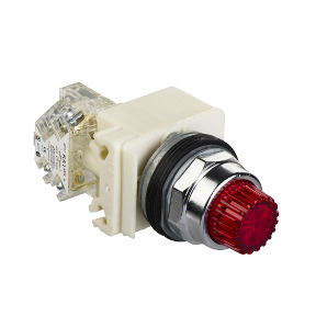 pulsador luminoso saliente rojo Ø30 - 1NANC - 48V ref. 9001K2L36LRRH13 Schneider Electric [PLAZO 3-6 SEMANAS]