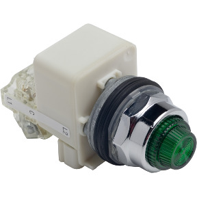 Pulsador luminoso saliente verde ø 30 - 1NA - 120v ref. 9001KT38LGG31 Schneider Electric [PLAZO 3-6 SEMANAS]