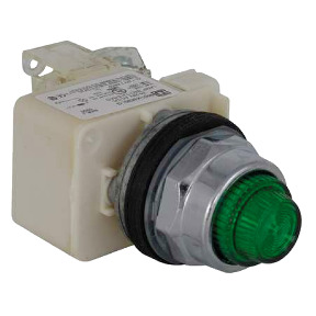 pulsador luminoso saliente verde Ø30 - 1NA - 24V ref. 9001KT35LGG31 Schneider Electric [PLAZO 3-6 SEMANAS]