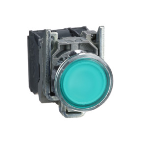 Pulsador luminoso verde ø 22 - 1NA+1NC - 24V ref. XB4BW33B5 Schneider Electric