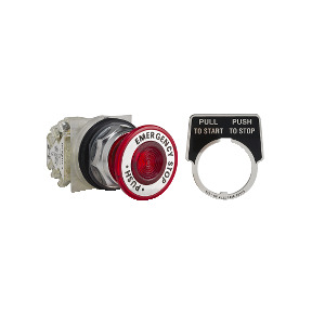 pulsador seta rojo Ø30 - tipo K - pulsar-tirar ref. 9001KR9R05H13 Schneider Electric [PLAZO 3-6 SEMANAS]