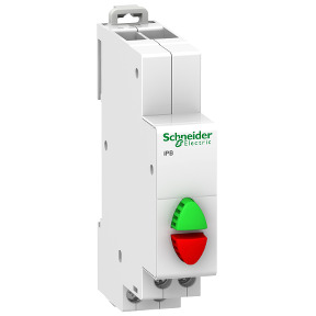 Pulsadores iPB doble 1NO-1NC - verde/rojo ref. A9E18034 Schneider Electric