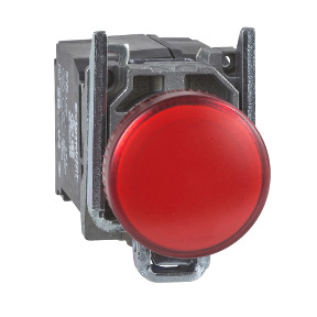 red complete pilot light Ø22 plain lens with integral LED 440...460V ref. XB4BV8B4 Schneider Electric [PLAZO 3-6 SEMANAS]