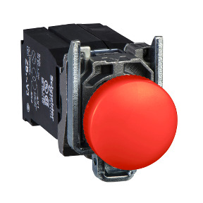 red complete pilot light Ø22 plain lens with metal ring ref. XB4BV64S219 Schneider Electric [PLAZO 3-6 SEMANAS]