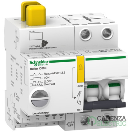 Compra REFLEX iC60N TI24 10A 2P C ref. A9C62210 Schneider Electric al mejor precio | Cadenza Electric