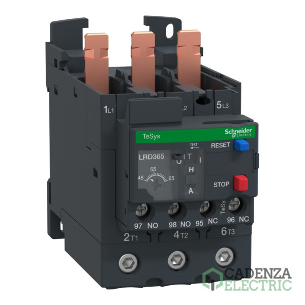 Relé de Sobrecarga Térmica para Motor TeSys 48-65 A Clase 10A ref. LRD365 Schneider Electric