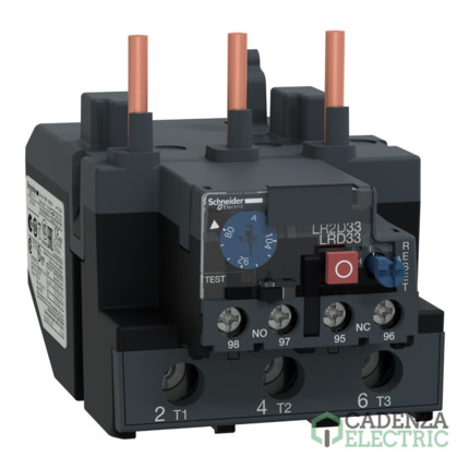 Compra relé de sobrecarga térmica para motor TeSys - 80...104 A - clase 10A ref. LRD3365 Schneider Electric al mejor precio | Cadenza Electric