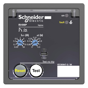 Relé diferencial RH99P con rearme automático - 0.03..30 A - 0..4.5 s - 130 V ref. 56292 Schneider Electric [PLAZO 3-6 SEMANAS]