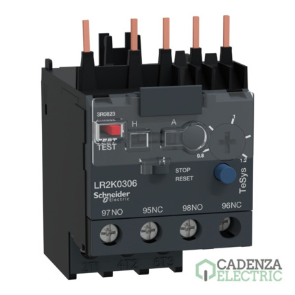 Compra Relé térmico - TeSys LR2K – 3P 0,8...1,2A - classe 10A ref. LR2K0306 Schneider Electric al mejor precio | Cadenza Electric